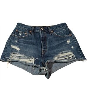 Levi's 501 Jean Distressed Jean Shorts